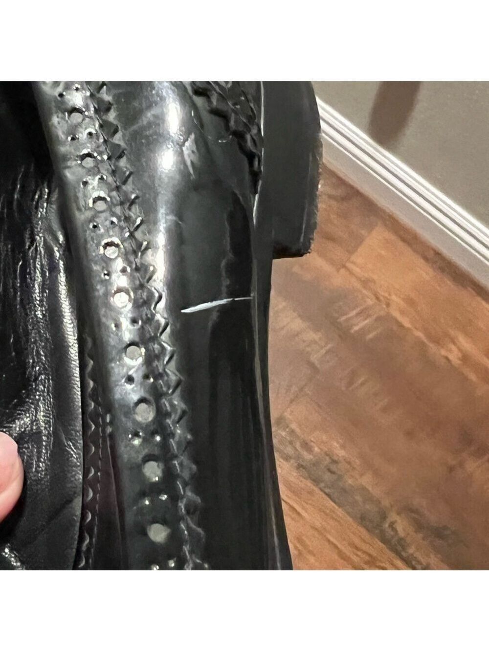 prada vintage black patent leather loafers. Size 39 - Picture 8 of 11